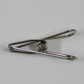 vlinderclip zilver