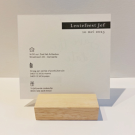 10 Strakke 'Save the Date' lentefeest uitnodigingen - type Jef