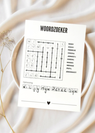 A6 ANSICHTKAART • WOORDZOEKER • PETER