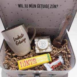 Gelukskoffertje Hot Chocolat - vraag GETUIGE