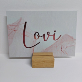 Lovi - Geboortekaartje met marmerlook