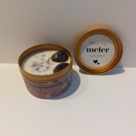Amethist Geurkaars in Blik - Choose to Shine | Cadeau om Meter te vragen