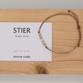 morse code armbandje, stier