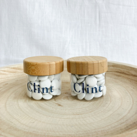 Doopsuikerset Clint – stijlvol zachtblauw & crème