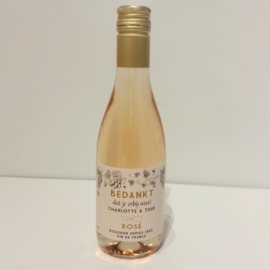 Rosé wijn met feestetiket