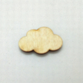 Houten figuurtje wolk