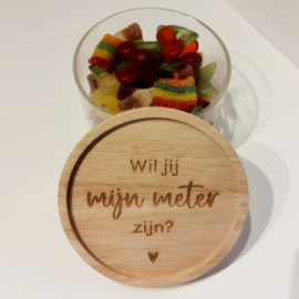 Glazen Snoeppot - Wil jij mijn meter zijn?