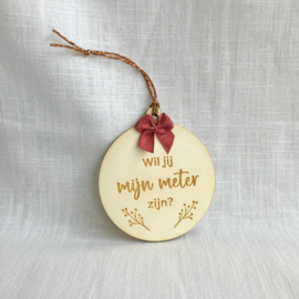Houten kerstbal - vraag METER