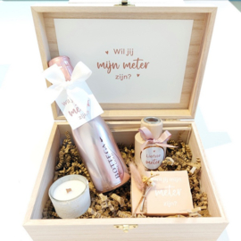 Houten kistje met Bottega Rosegold - vraag meter