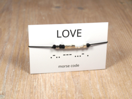 Morse code armband LOVE