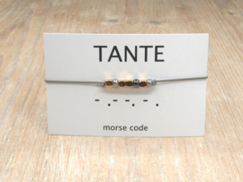 Morse code armband TANTE