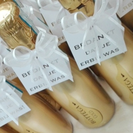 bottega prosecco gold, 'bedankt'