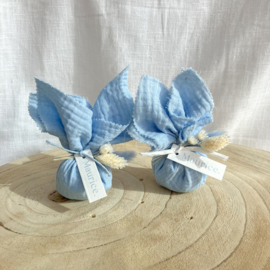 Doopsuikerset Maurice - babyblauw geboortethema met bootje (60st)