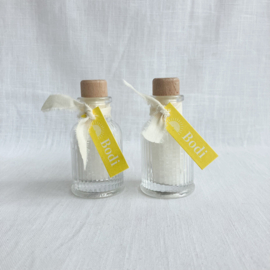 DIY Doopsuikerpakket Bodi (30 stuks) - citroengeel doopsuiker in zonnetjes thema