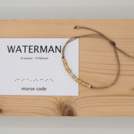 morse code armbandje, waterman