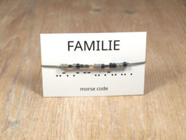 Morse code armband  FAMILIE