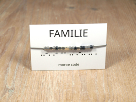 Morse code armband  Familie 