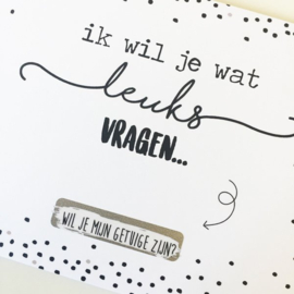 Witte kraskaart 'Getuige vragen'
