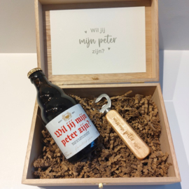 Houten kistje met een vraag - Duvel