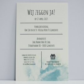 aankondiging aquarel