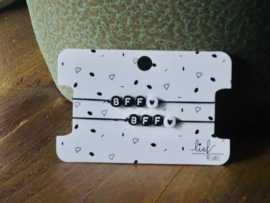 Armbandjes zwart BFF & BFF
