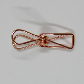 vlinderclip roségoud