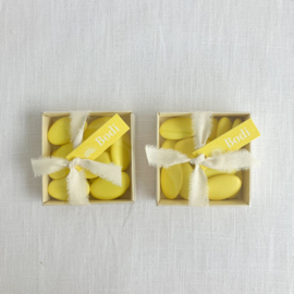 DIY Doopsuikerpakket Bodi (30 stuks) - citroengeel doopsuiker in zonnetjes thema