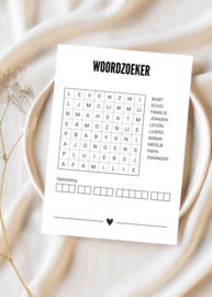 A6 ANSICHTKAART • WOORDZOEKER • METER