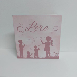 Lore - Lief geboortekaartje met broertjes en zusjes