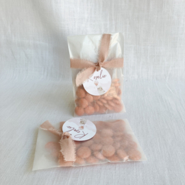 Doopsuikerset Rosalie - Lief schaapje met roze ballon (60st)