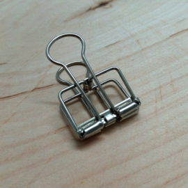 binderclip zilver