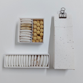 hoge doos met klep - crunchy white