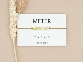 Morse code armband METER