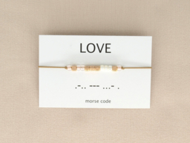 Morsecode armband LOVE