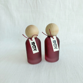 DIY doopsuikerpakket Roy (45st) – Bordeaux en Ecru Strepen