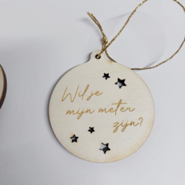 Houten kerstbal - vraag meter
