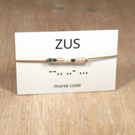 morsecode armband ZUS