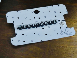 Armbandje zwart Peettante