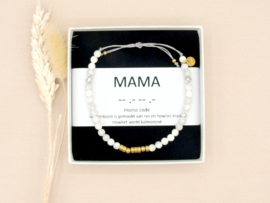 mama, howliet morscode armband