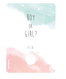 Kraskaart - Boy or Girl - Gender Reveal