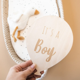 Houten Ballon " It's a boy "