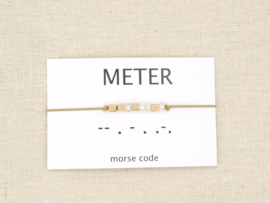 Morsecode armband METER 