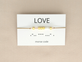 Morsecode armband LOVE