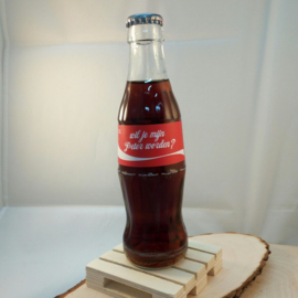 Coca Cola flesje met tekst