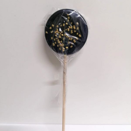 glitterlolly marine met  gouden glitters