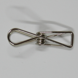 vlinderclip zilver