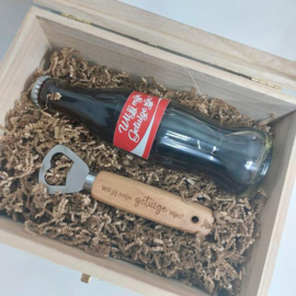 Houten kistje vraag GETUIGE - coca cola