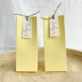 DIY Doopsuikerpakket Jacky (50 stuks) - Eendjesthema in botergeel