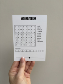 A6 ANSICHTKAART • WOORDZOEKER • METER