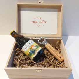 Houten kistje met een vraag - Lachouffe